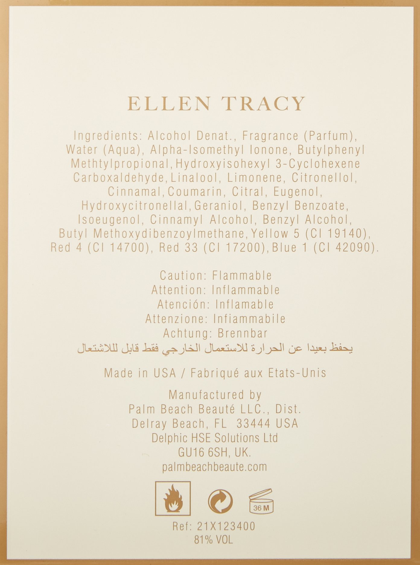 Ellen Tracy By Ellen Tracy For Women. Eau De Parfum Spray 3.4 Ounces