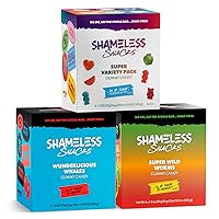 Snacks Bundle - Healthy Low Calorie Snacks, Low Carb Keto Gummies (Gluten Free Candy) - Super Variety Pack, Wild Worms and Wunderlicious Whales