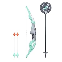 Dude Perfect Signature Bow Nerf Sports Biggest Nerf Bow with 2 Nerf Whistling Arrows For Kids, Teens, and Adults