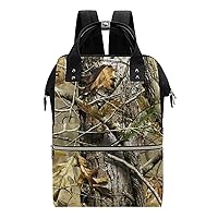 Camouflage Camo Hunting Forest Waterproof Mommy Bag Diaper Bag Backpack Multifunction Large Capacity Travel Bag