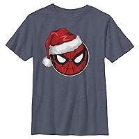 Marvel Christmas Spider-Man Santa Hat Boys T-Shirt