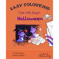 Cute dragon Colouring book halloween book 3