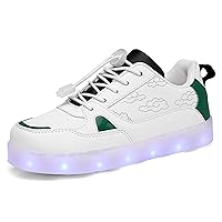 Kids LED Light Up Shoes Shiny Low-Top Sneakers for Boys and Girls Child Unisex
