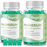 Magnesium Glycinate Gummies 400mg for Kids Adult,Sugar Free,Magnesium Glycinate Supplement for Sleep,Stress & Muscle Relief,Gluten Free,Non GMO,Vegan & Tasty Mixedberry Flavor 60 Gimmies (2 Pack)