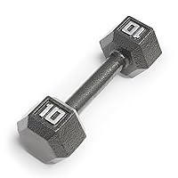 Marcy Cast Iron Hex Dumbbells Collection - Available size from 3-lb to 100-lb, SOLD INDIVIDUALLY