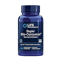 Life Extension Super Bio-Curcumin and Super K Vitamin K1 K2 Supplements, 60 and 90 Count