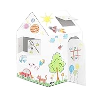 Bankers Box at Play Blank Playhouse, Cardboard Playhouse and Craft Activity for Kids