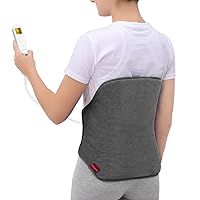 Upgraded Heating Pad for Back Pain Relief, Comfytemp Fathers Day Women Men Birthday Gifts, FSA HSA Eligible XL Electric Heat Wrap with Strap for Cramps, Lower Back, Lumbar, Sciatica, 11 Auto-Off Grey