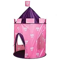 Discovery Kids Princess Castle Hideaway Tent, Pretend Imagination Play Set for Indoor/Outdoor Use, Quick & Easy Setup, Includes Carrying Case for Storage, 4.5’ Tall x 3’ Wide, Fun Toy for Ages 4+