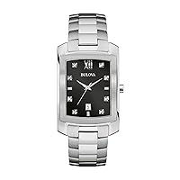 Bulova Men's 96D125 Analog Display Quartz Silver Watch