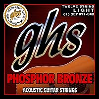 Strings 615 12-String Set Phosphor Bronze Acoustic Guitar Strings, Light