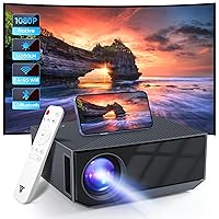 Projector with WiFi and Bluetooth,16000L Portable Projectors, Outdoor Projector Support Native 1080P Movie Projector for Home Theater, Compatible with iOS & Android Phone