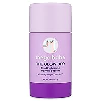 Megababe Daily Deodorant - The Glow Deo | Aluminum-Free, All Natural | 2.6 oz