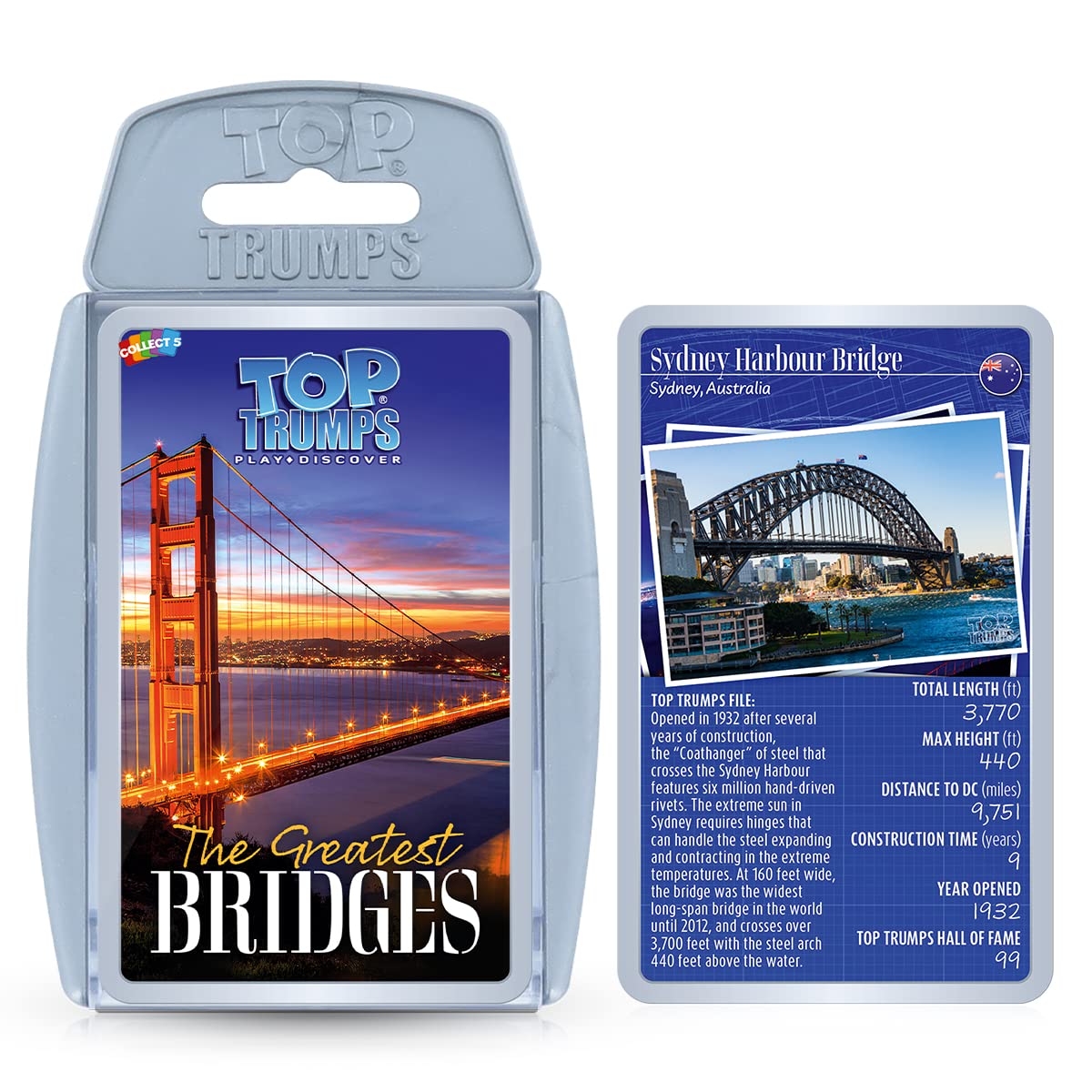 Top Trumps Bridges, Beats and Beaches Bundle Card Game English Edition | Educational Card Game Fun for The Whole Family