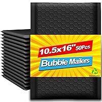 Bubble Mailers 10.5x16 Inches 50 Pack, Waterproof and Tear-Resistant Padded Mailers, Self-Sealing Bubble Mailers for Small Business, Jewelry, Cosmetics, Boutiques and More