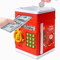 Piggy Bank for Kids,Banks Toys for 3-5-12 Year Old Boys Girl Birthday Gifts Electronic Money Coin Banks with Password Protection ATM Machine Saving Box for Christmas Idea Gifts