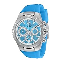 TechnoMarine Women's Sea Manta Stainless Steel Quartz Watch with Silicone Strap, Blue, 26 (Model: TM-220078)