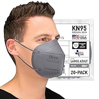 BNX KN95 Face Masks Made in USA (Adult Large, Adult Medium, Kids Small) (Earloop) (Model: E95/E95M/E95S)