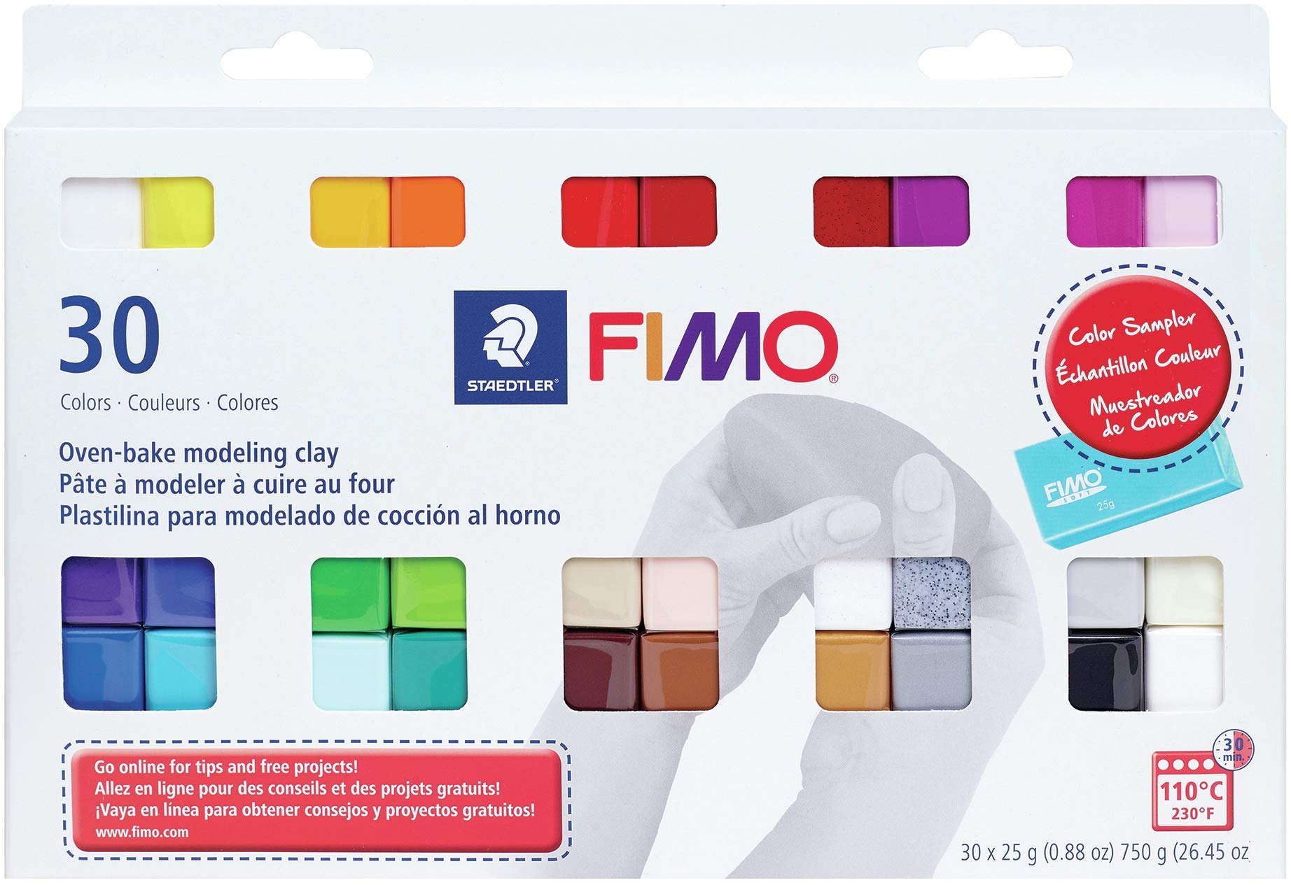 Fimo Professional Soft Polymer Clay 30/Pkg-8023C30