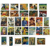 Beautiful Art Postcards set of 30 French Artist Paul Gauguin Post card variety pack Famous Painting Scenery,4 x 6 Inches