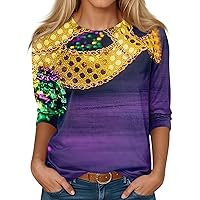 Generic Hawaiian Shirt Blouses & Button-Down Shirts Womens Shirts T Shirts for Women T-Shirts Long Sleeve Tops for Women Cute Shirts for Women Y2K Shirt Womens Shirts Blouses & Button-Down Purple 3XL