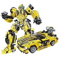Mesiondy Robot Building Toy Set, Transforming Robot Building Playset, Construction Truck Blocks Toys for Boys Age 6 7 8 9 10+ Year Old…