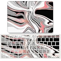 IVY Fluid Marble Design Folio Hard Case for MacBook Air (11-inch, Models: A1370 / A1465) with Keyboard Cover - D