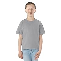 Heavyweight Blend 5047;50 Youth T-shirt Gray - Jerzees 29BR - Size M