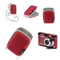Red Water Resistant Hard Digital Camera Case Cover Compatible With The Nikon Coolpix A10