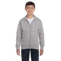Hanes Full Zip Hoodie Sweatshirt (P480) Light Steel, L