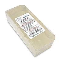 Primal Elements Clear Soap Base - Moisturizing Melt and Pour Glycerin Soap Base for Crafting and Soap Making, Vegan, Cruelty Free, Easy to Cut, Unscented - 5 Pound
