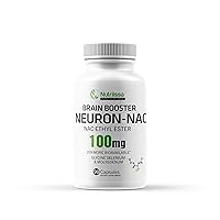 Neuron NAC Supplement N-Acetyl Cysteine Ethyl Ester - 20x More Bioavailable Than NAC 1200 mg - Boost Glutathione 10x More Than Liposomal Glutathione - N Acetyl (90 Capsules)