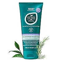 HASK TEA TREE OIL & ROSEMARY Pre-Shampoo Scalp Scrub for All Hair Types, Color Safe, Gluten-Free, Sulfate-Free, Paraben-Free, Cruelty-Free, 6 OZ