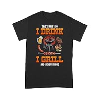 Funny Grilling T-Shirt That's What I Do I Drink I Grill and I Know Things