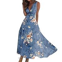 Summer Off The Shoulder Maxi Dresses Casual Trendy Plus Size Flowy Elegant Formal Sexy Sleeveless Swing Long Dress