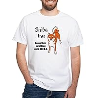 CafePress Shiba 300 B.C. White T Shirt White Cotton T-Shirt