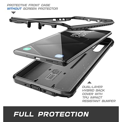 SUPCASE Unicorn Beetle Pro Series Case Designed for Samsung Galaxy Note 10 Plus/Note 10 Plus 5G, Full-Body Rugged Holster & Kickstand Without Built-in Screen Protector (Black)