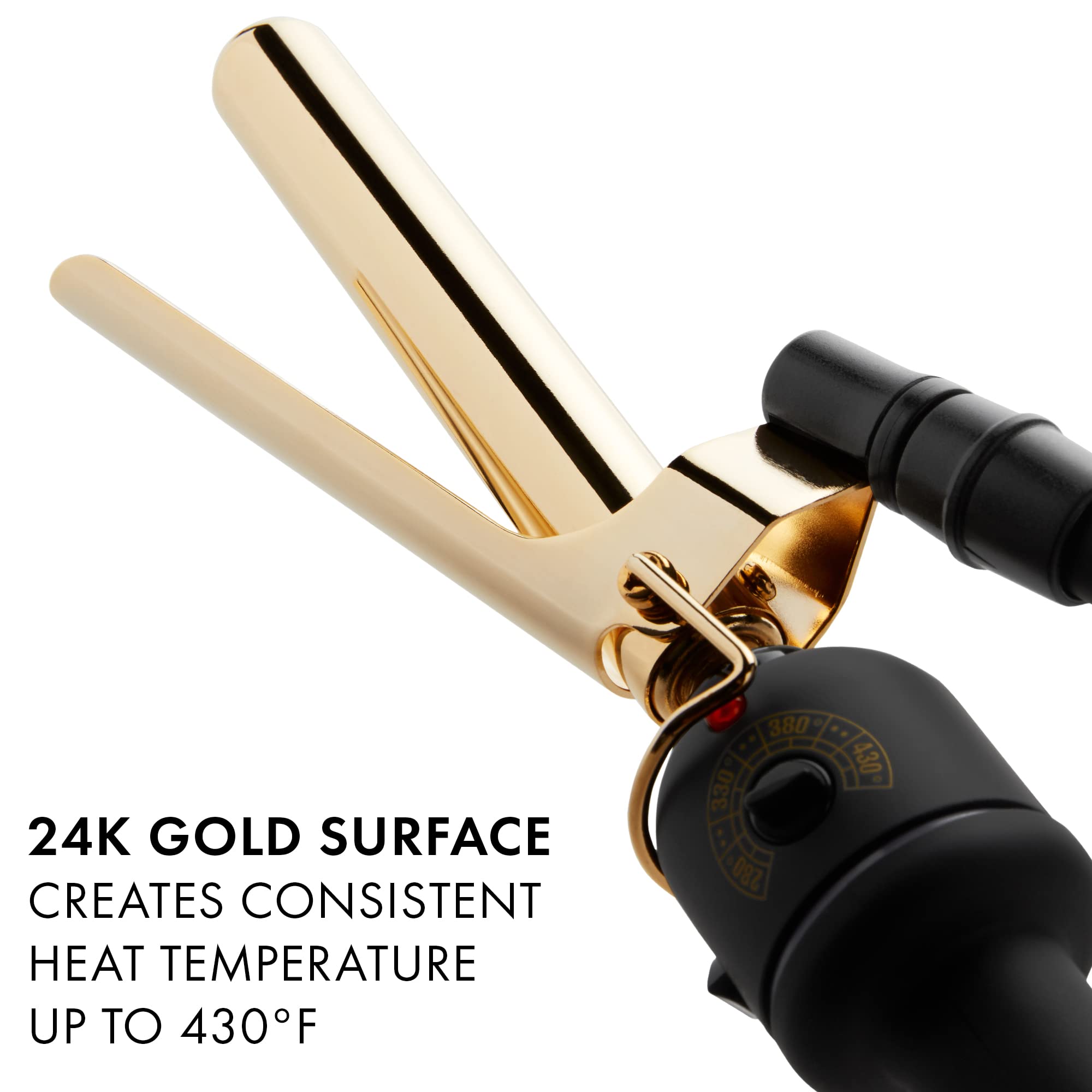 Hot Tools Pro Artist 24K Gold Marcel Iron | Long Lasting Curls, Waves (3/4 in)