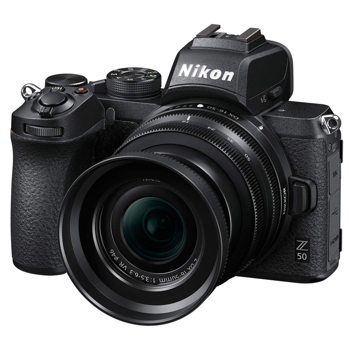 Nikon Z 50 DX-Format Mirrorless Camera with 16-50mm f/3.5-6.3 VR Lens, Bundle with FTZ II Mount Adapter and Accessories