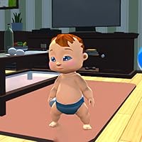 Twin Baby and Daddy Simulator Virtual Newborn Fun Hide and Seek where is your 3D Naughty Baby Game