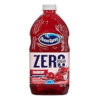 ZERO Sugar Cranberry Juice Drink, Cranberry Juice Drink Sweetened with Stevia, 64 Fl Oz Bottle