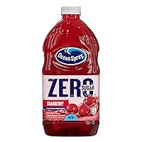 Ocean Spray® ZERO Sugar Cranberry Juice Drink, Cranberry Juice Drink Sweetened with Stevia, 64 Fl Oz Bottle