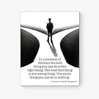 In A Moment Of Decision The Best Thing To Do Is The Right Thing from Theodore Teddy Roosevelt Sketch Art Print (Black 8x10)
