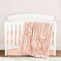 Lush Decor Serena Embellished Soft Baby/Toddler 3 Piece Bedding Set, 50