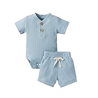 Baby Boy Clothes 0 3 6 9 12 18 Months Romper Shorts Set