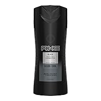 AXE Body Wash 12h Refreshing Scent Cleanser Black Frozen Pear and Cedarwood Men's Body Wash with 100 percent Plant-Based Moisturizers 16 oz