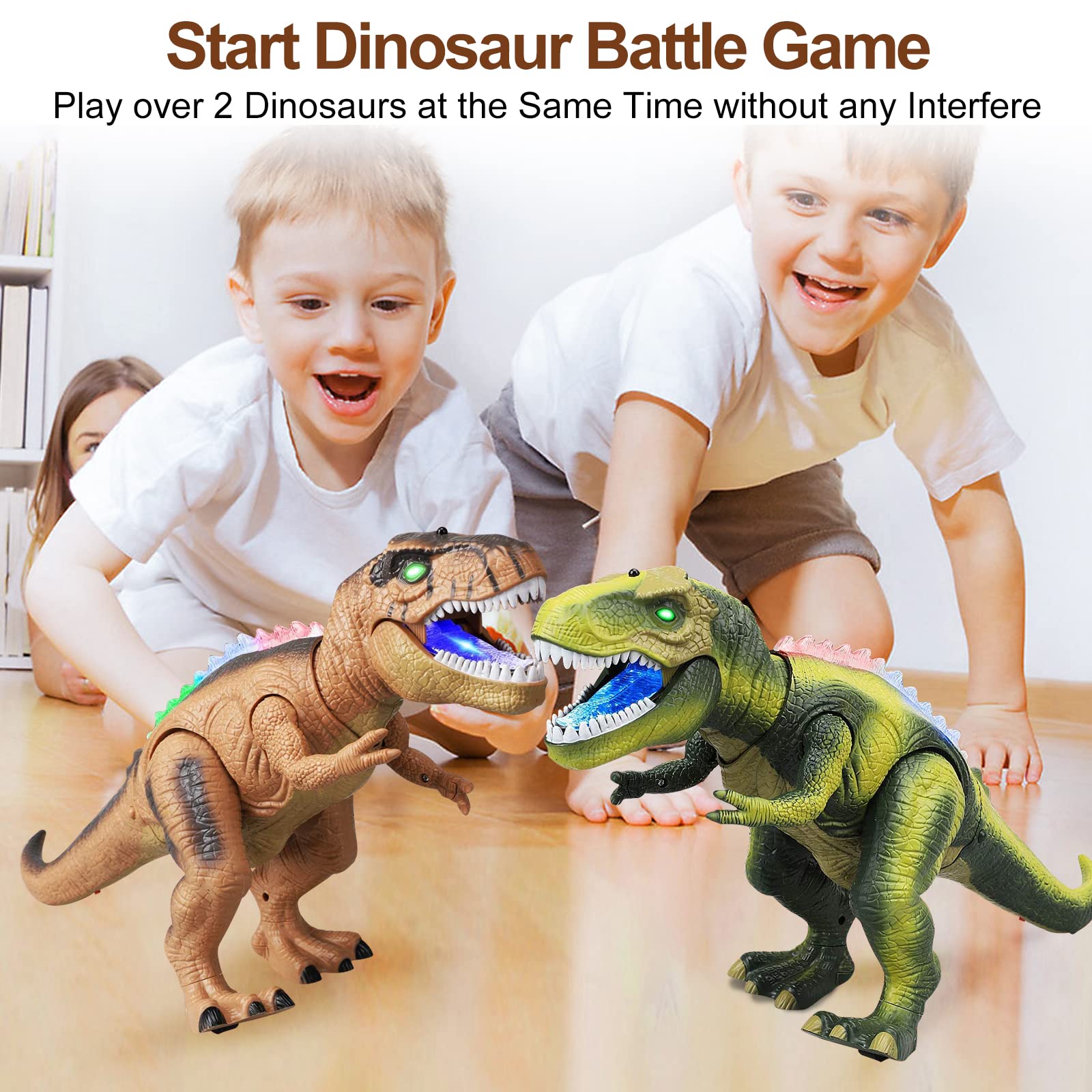 Mua WISHTIME Remote Control Dinosaur ElectricToy Kids RC Animal Toys LED  Light Up Dinosaur Walking and Roaring Realistic T-Rex Robot Toys For  Toddlers Boys Girls trên Amazon Anh chính hãng 2023 |