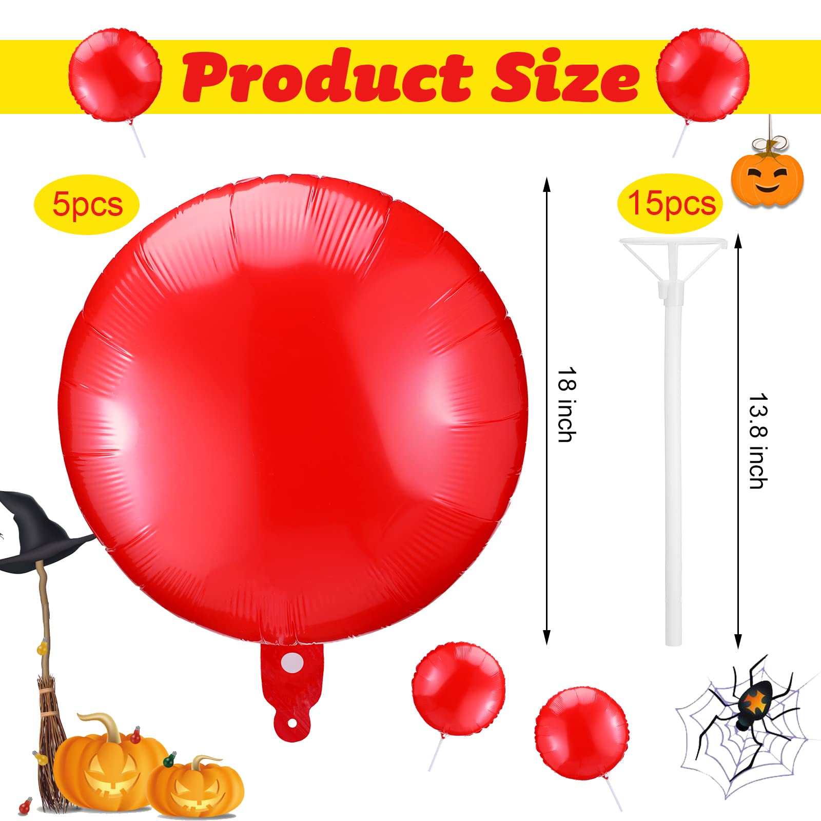Mua IT Halloween Decoration Includes 5 Pack Reusable Balloon Kit ...