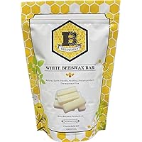 White Beeswax Bars (6 oz) | 100% Pure, Cosmetic Grade, Triple-Filtered Beeswax for DIY Skin care, Lip Balm, Lotion and Candle Making (1 oz Bars - Pack of 6)