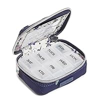 Women's Performance Twill Travel Pill Organizer Accessory, Blooms and Branches Navy, One Size